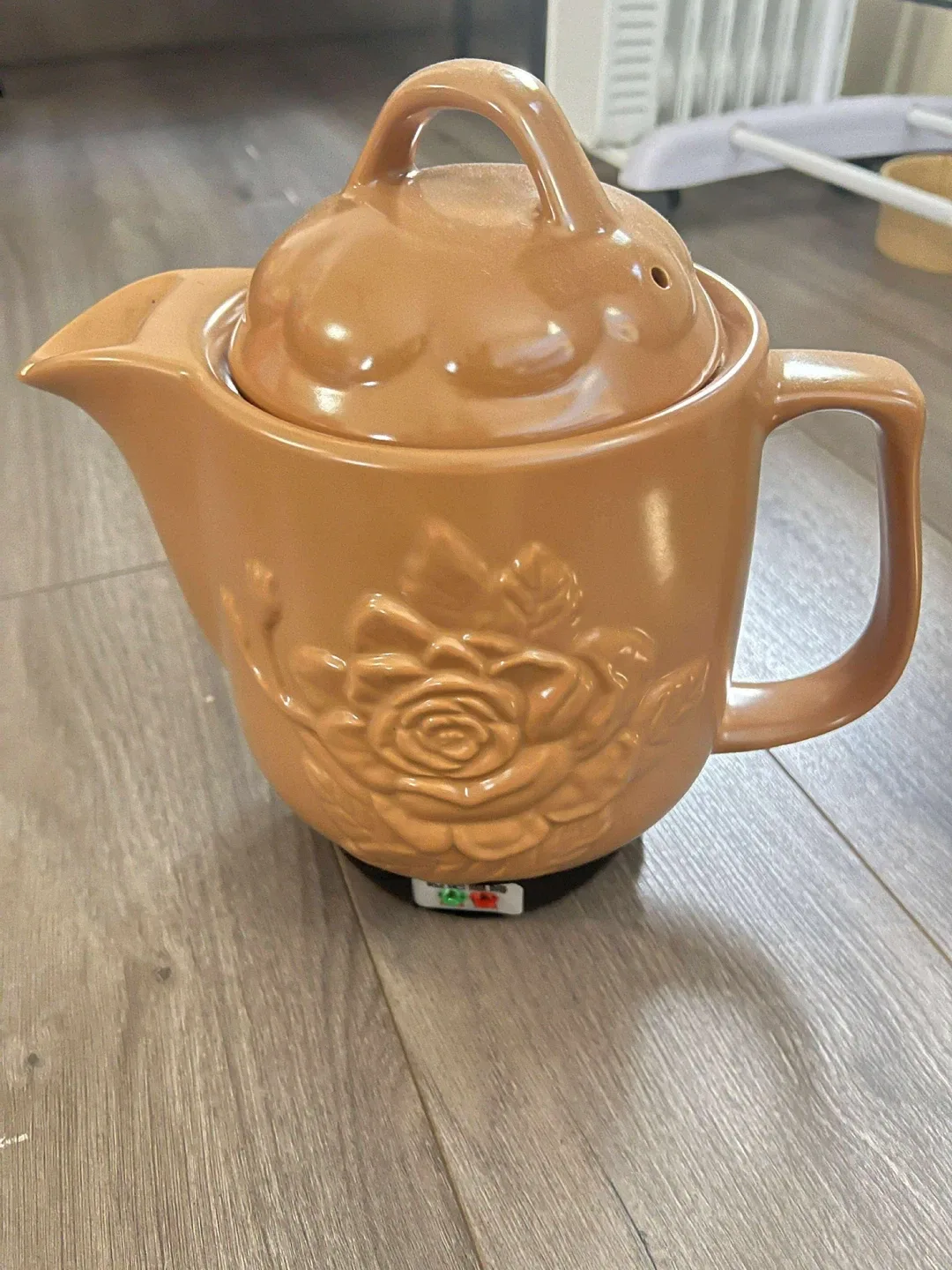 Electric Herbal Tea Pot with Rose Design image indicator(2)