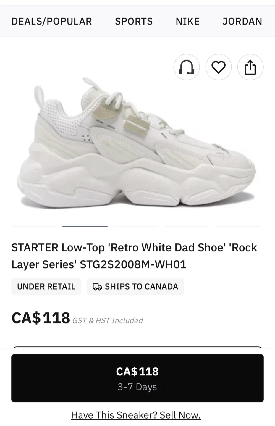 (Retail $133)Starter Low-Top Retro Dad Shoes/ Sneakers image indicator(4)