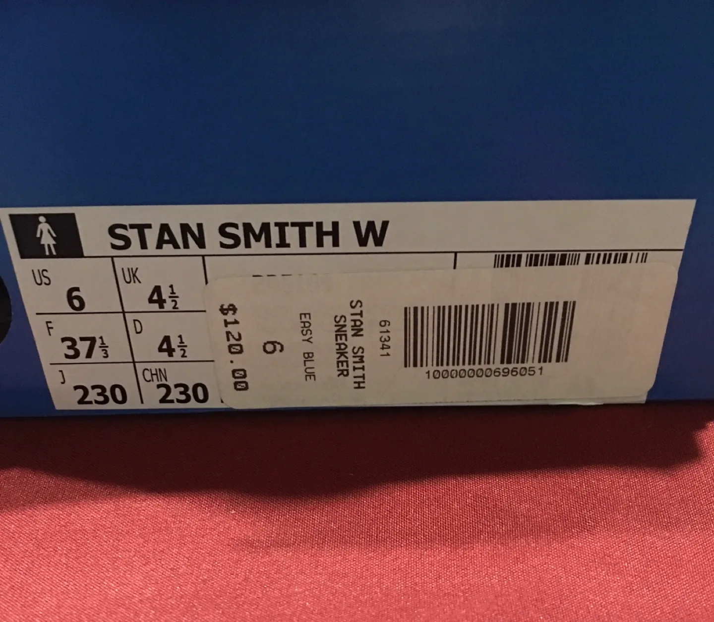 Adidas Stan Smith W Easy Blue, Women's US 6 image indicator(4)