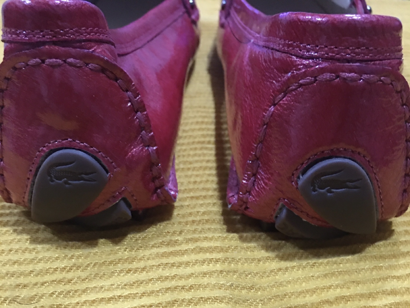 Lacoste Stella Red Leather Loafers - Women's Size 6 - photo 5