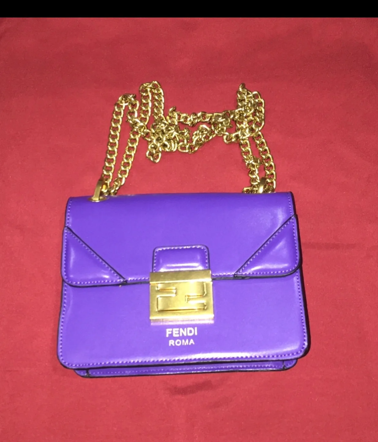 Fendi Roma Purple Handbag image indicator(3)