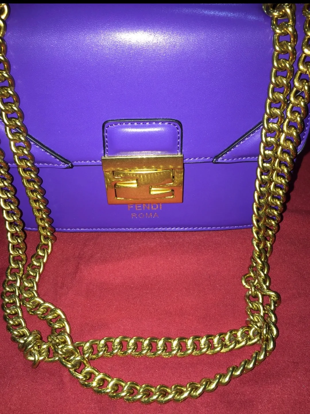 Fendi Roma Purple Handbag