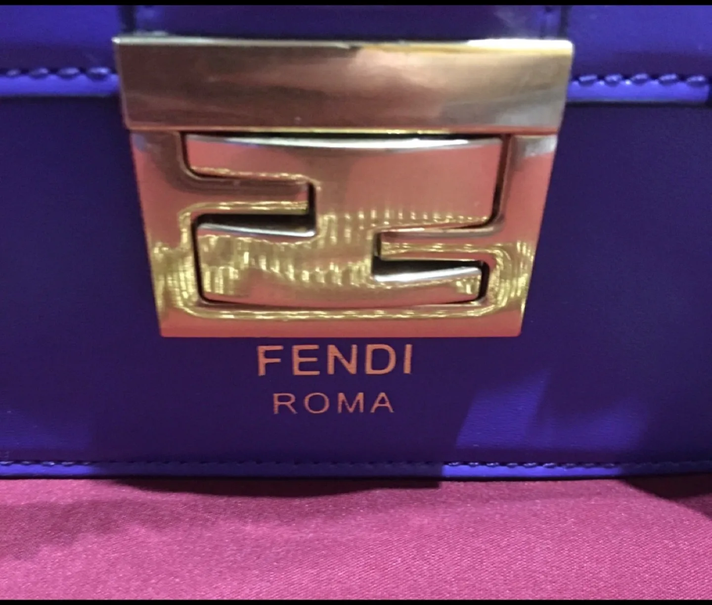 Fendi Roma Purple Handbag image indicator(4)