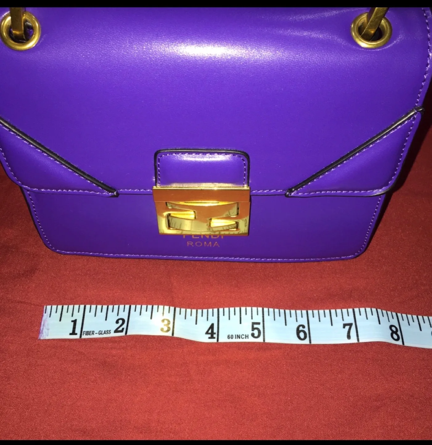 Fendi Roma Purple Handbag image indicator(6)