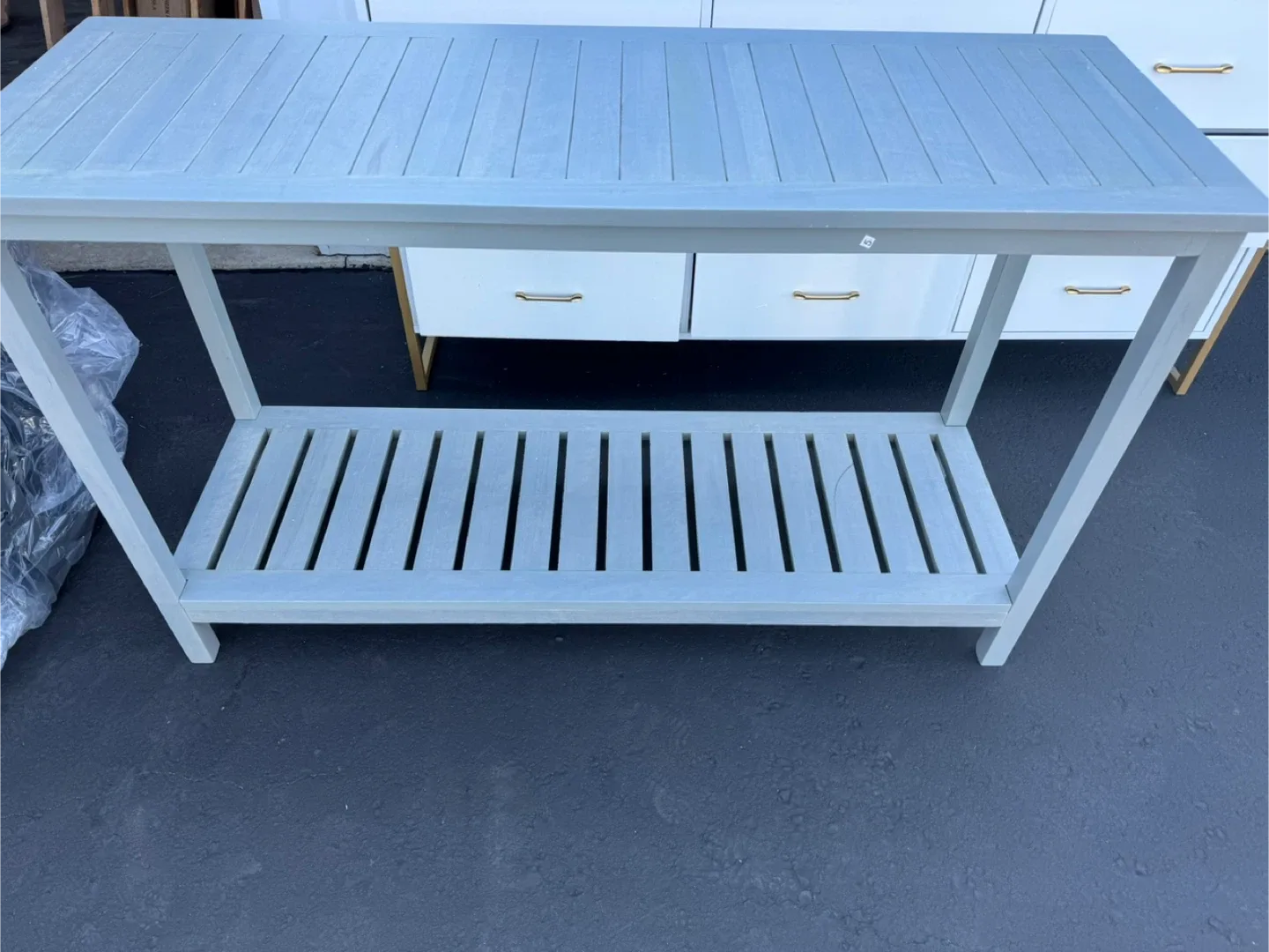 Grey Wooden Console Table - 48" x 30" image indicator(5)