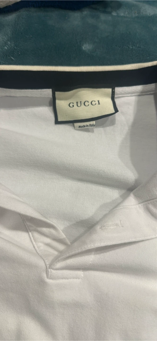 Gucci White Polo Shirt - photo 3
