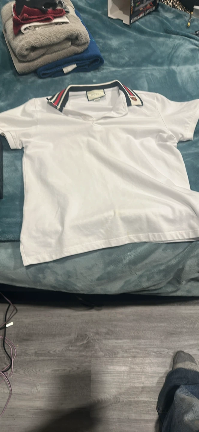 Gucci White Polo Shirt - photo 2