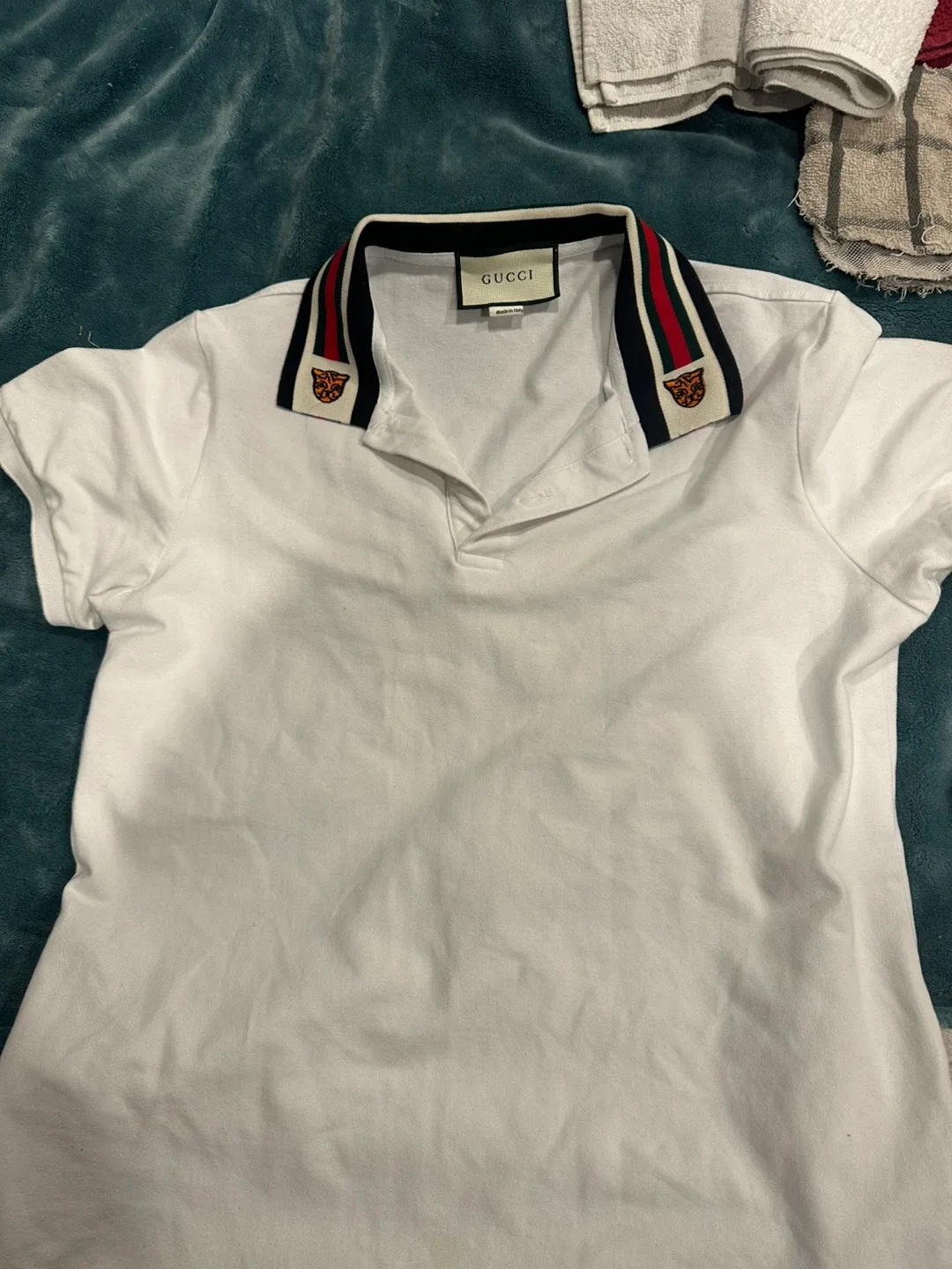 Gucci White Polo Shirt image indicator(6)