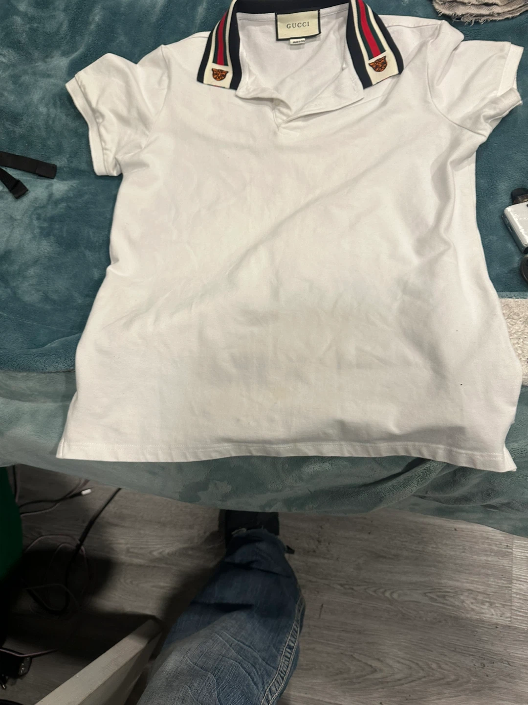 Gucci White Polo Shirt - photo 4