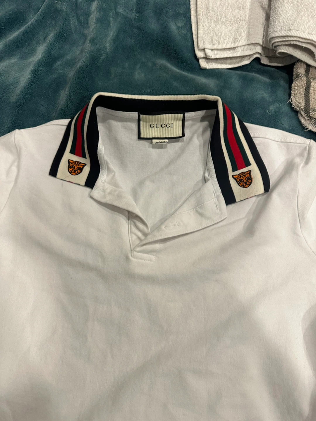 Gucci White Polo Shirt - photo 5