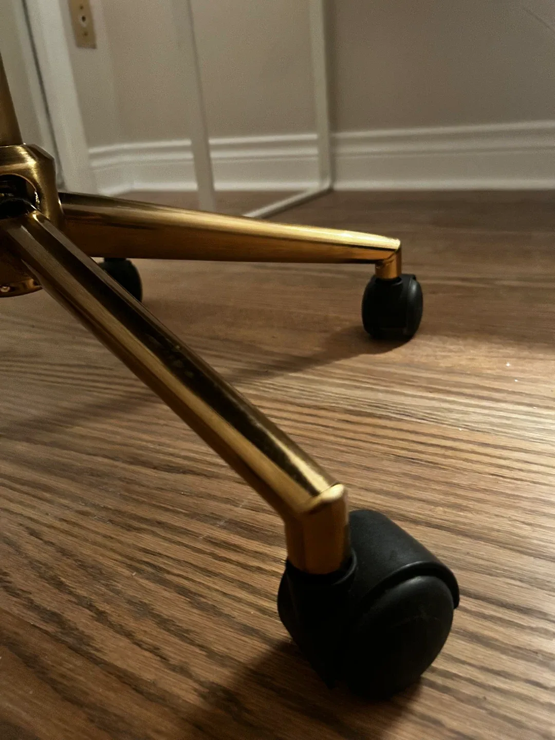 Grey Velvet Swivel Desk Chair image indicator(3)