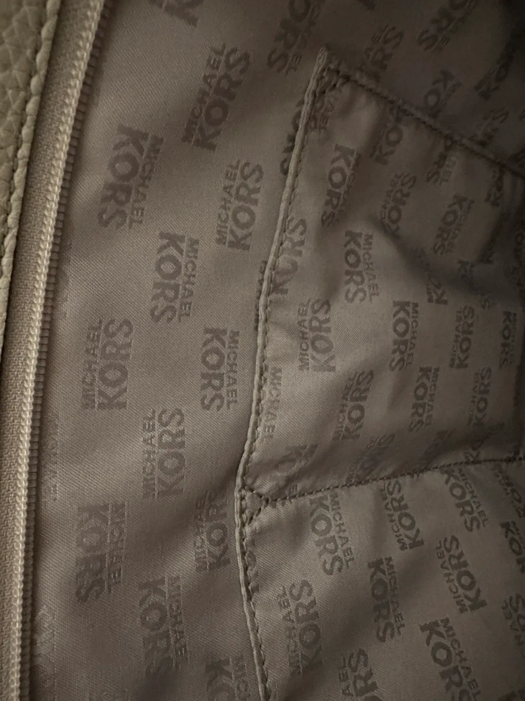 Michael Kors Grey Leather Hobo Bag image indicator(4)