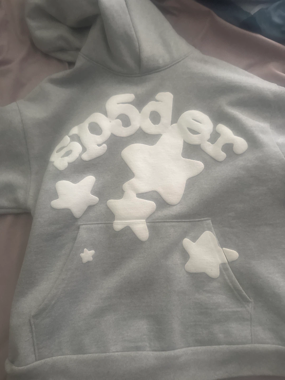 Spider Grey Star Hoodie - Size Medium