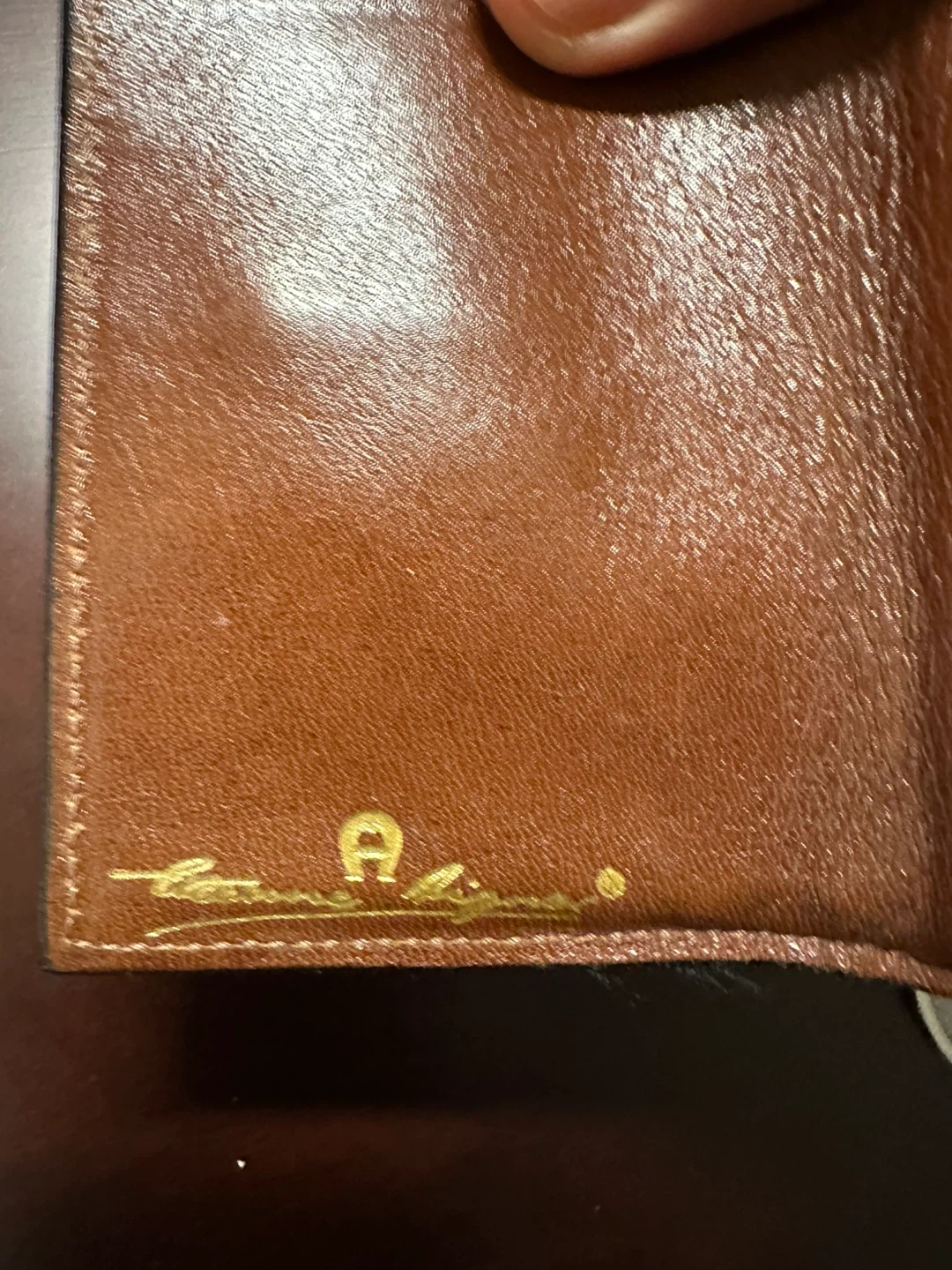 Original designer brand- Aigner Leather Wallet - photo 2