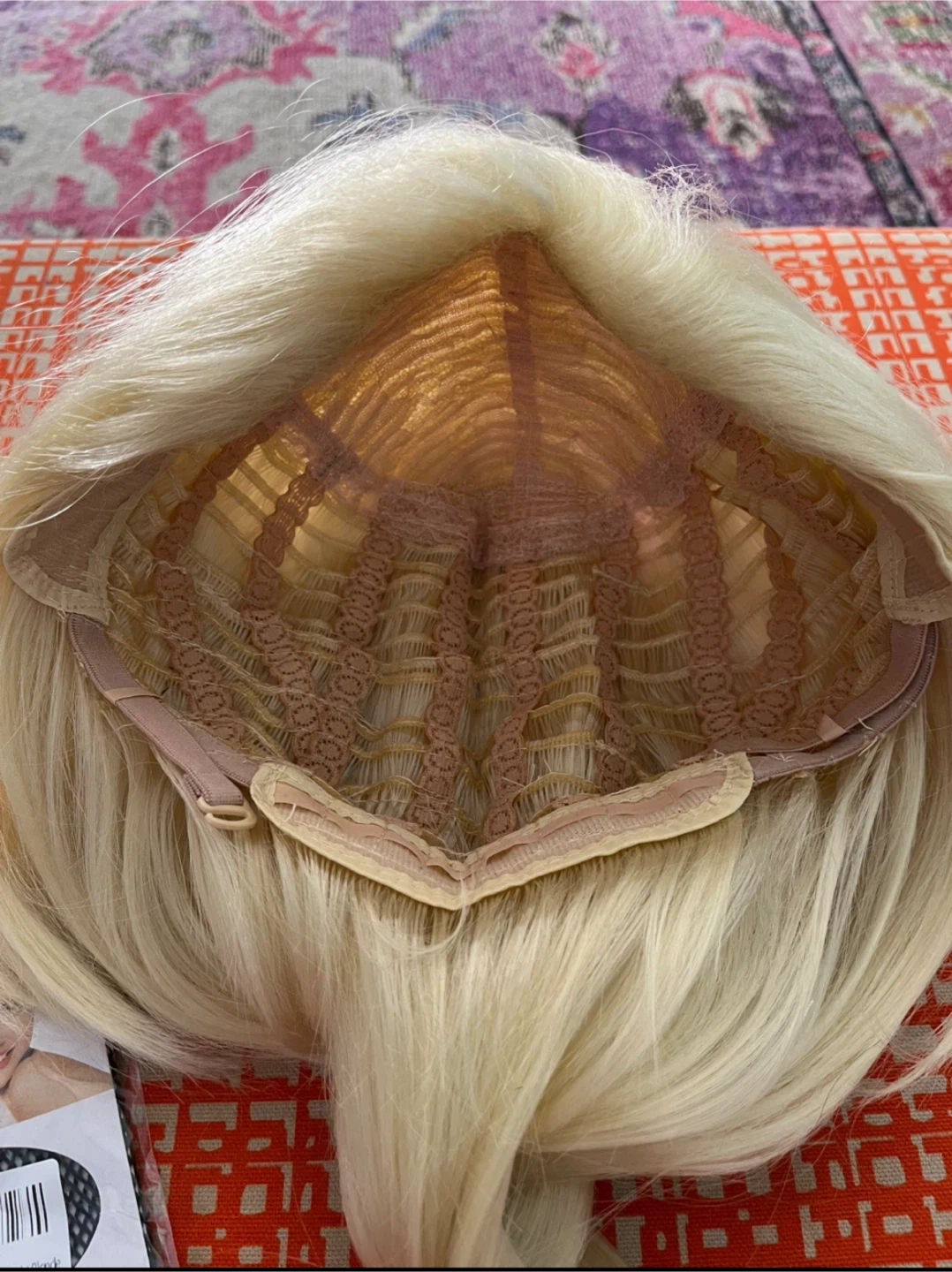 Blonde Braided Wig with Wig Cap 🥕 - photo 2