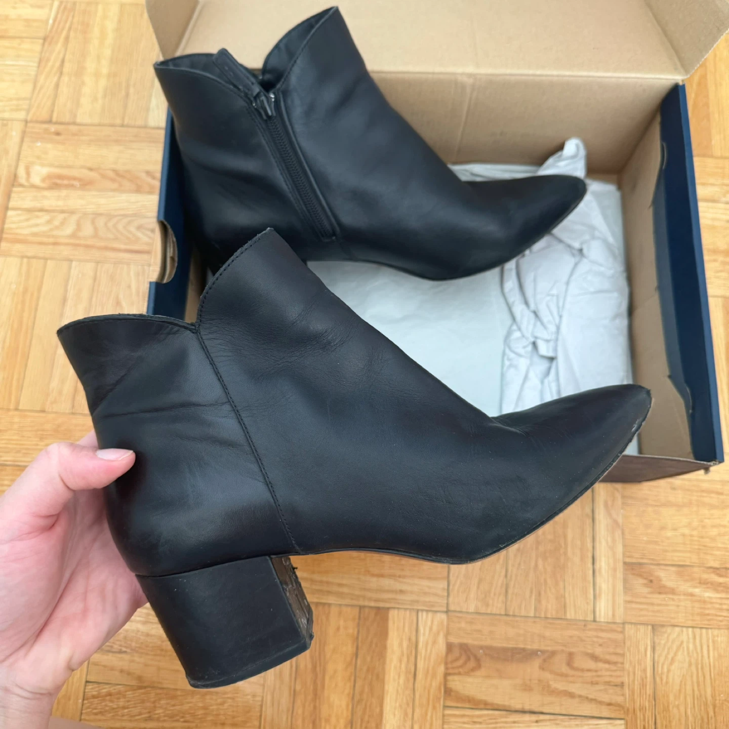 Cole Haan Elyse Bootie (60mm) - Size 10 - Black Leather - photo 3