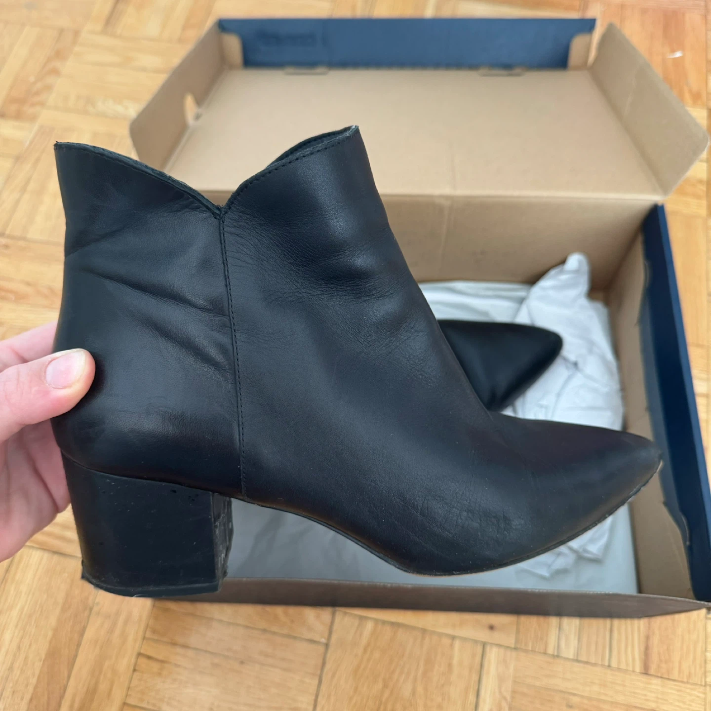 Cole Haan Elyse Bootie (60mm) - Size 10 - Black Leather