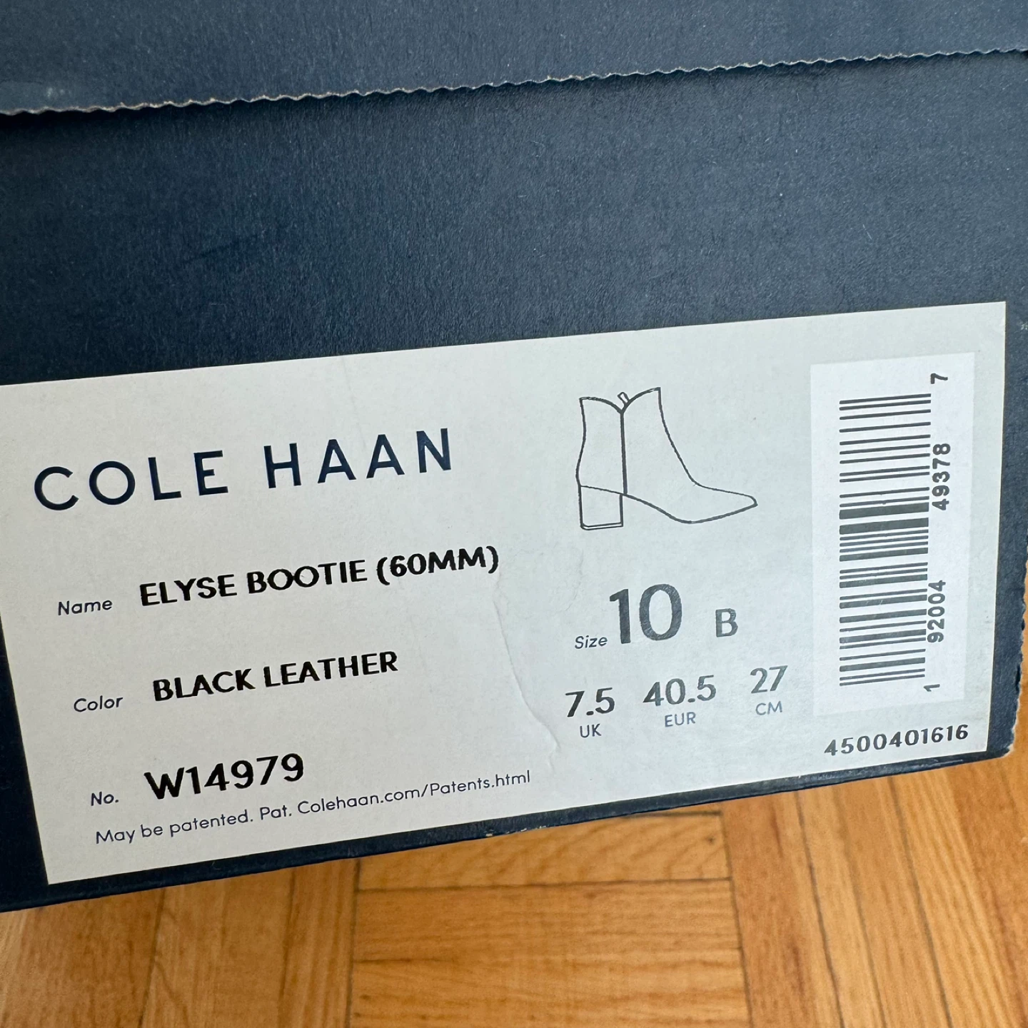 Cole Haan Elyse Bootie (60mm) - Size 10 - Black Leather - photo 4