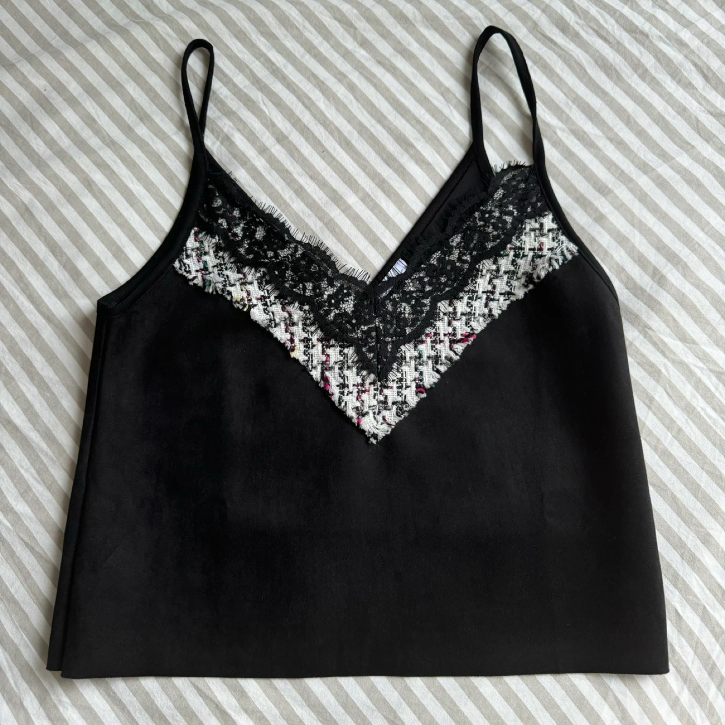 Zara Basic Black Cami Top - Size M