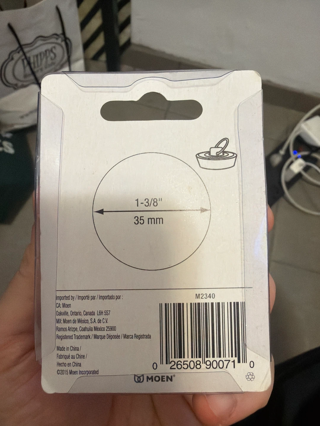 Moen Sink Stopper 1 3/8" / 35mm - New in Package - photo 2