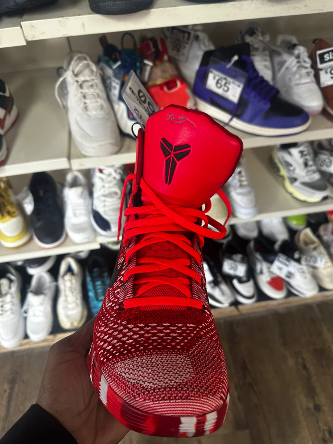 Nike Kobe 9 EM High EXT QS Red - photo 2