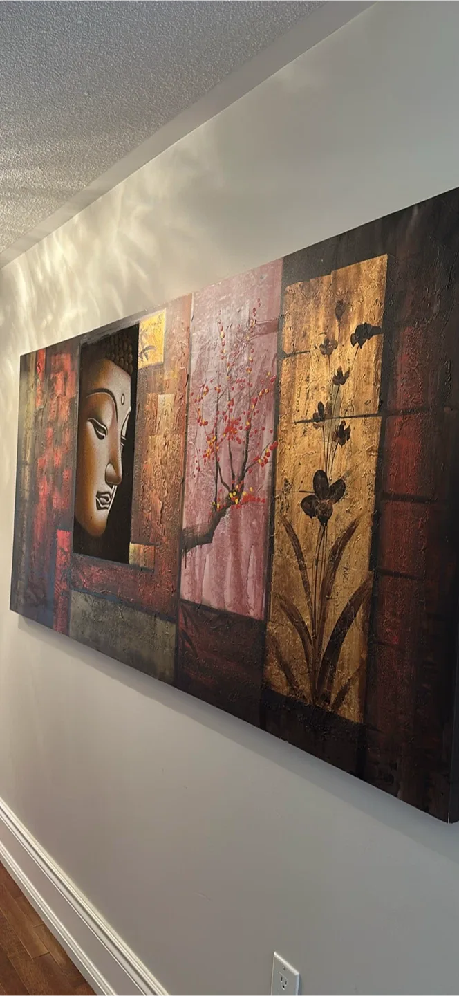 Large Buddha Canvas Wall Art image indicator(3)