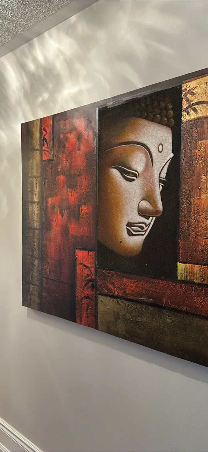 Large Buddha Canvas Wall Art image indicator(2)