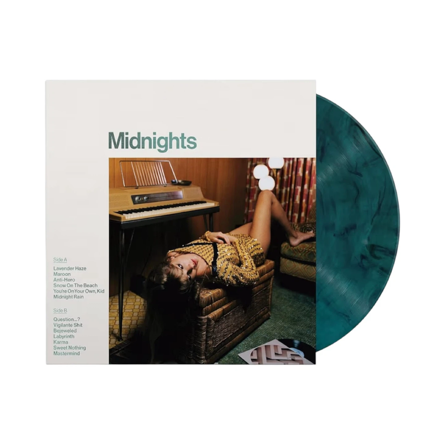 Taylor Swift Midnights Jade Green Vinyl LP - photo 3