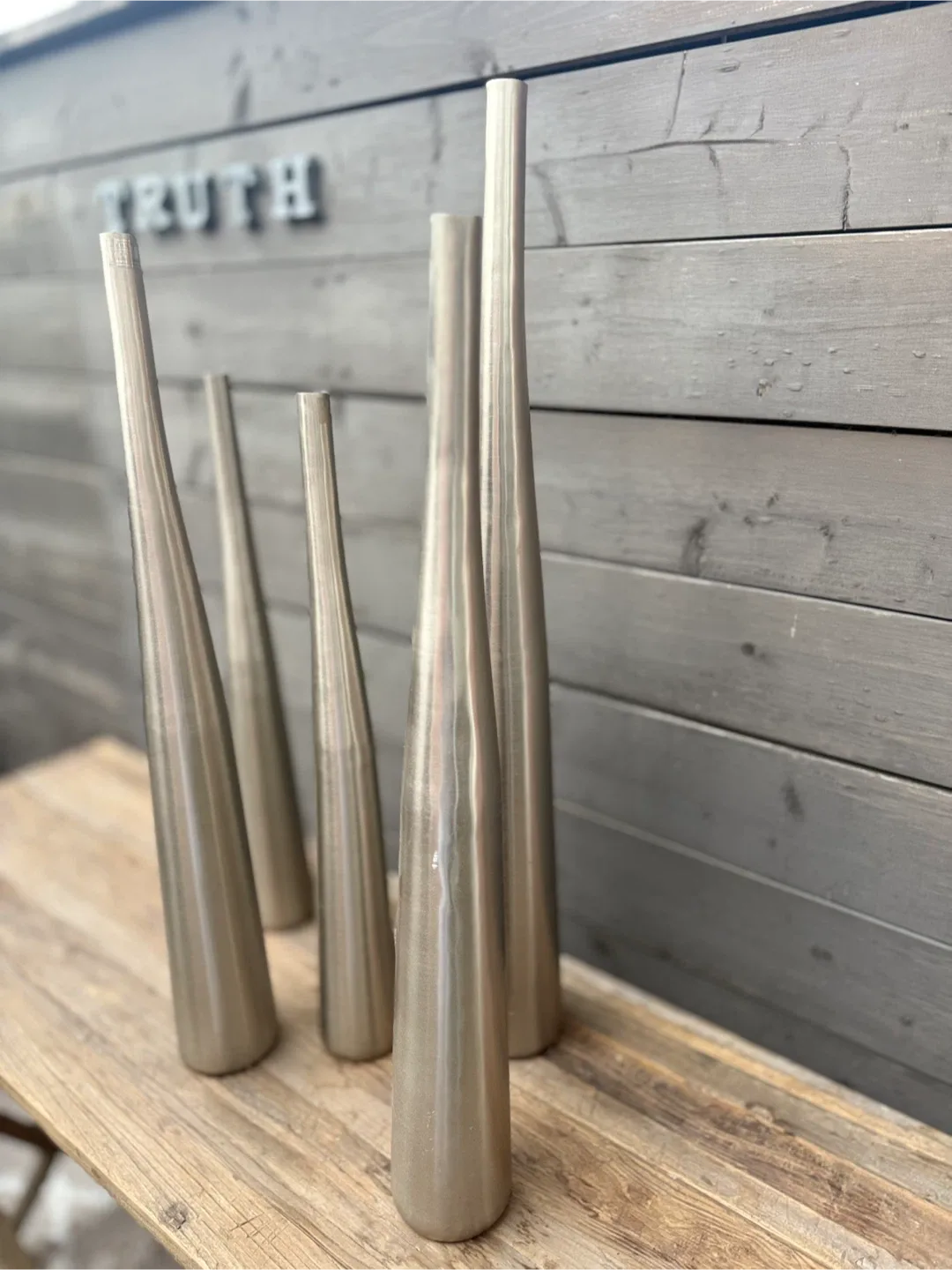 Set of 5 Metal Decorative Vases image indicator(3)