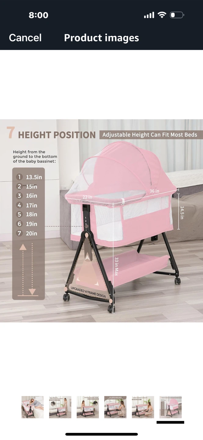3 in 1 Baby Bassinet
