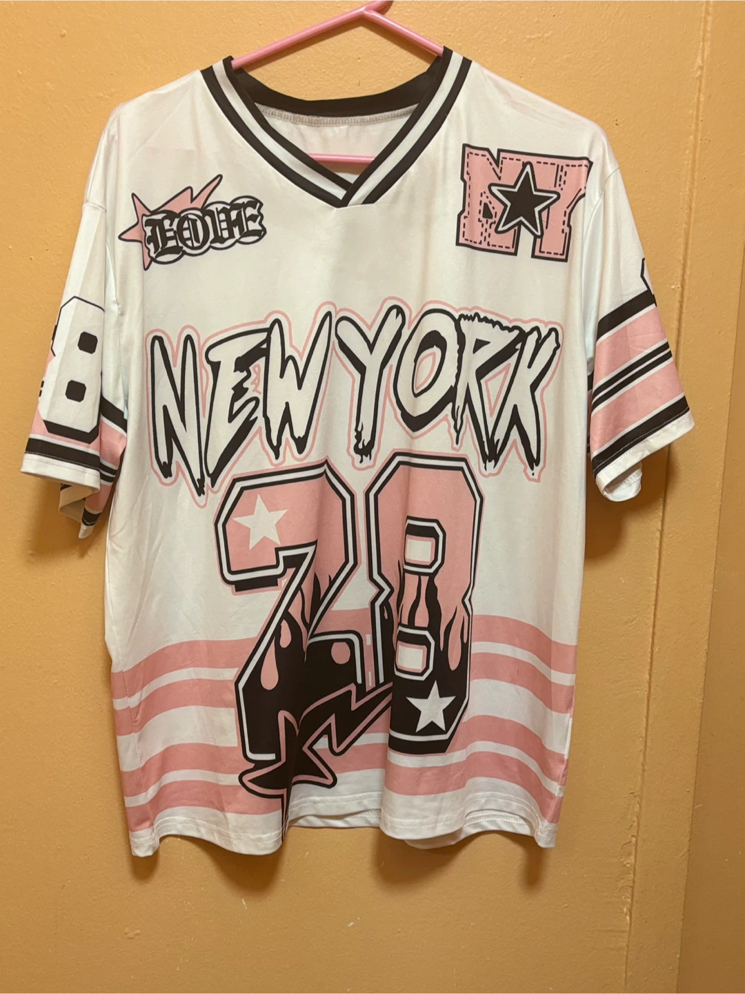 Size: Medium New York 28 White Jersey(Unisex)