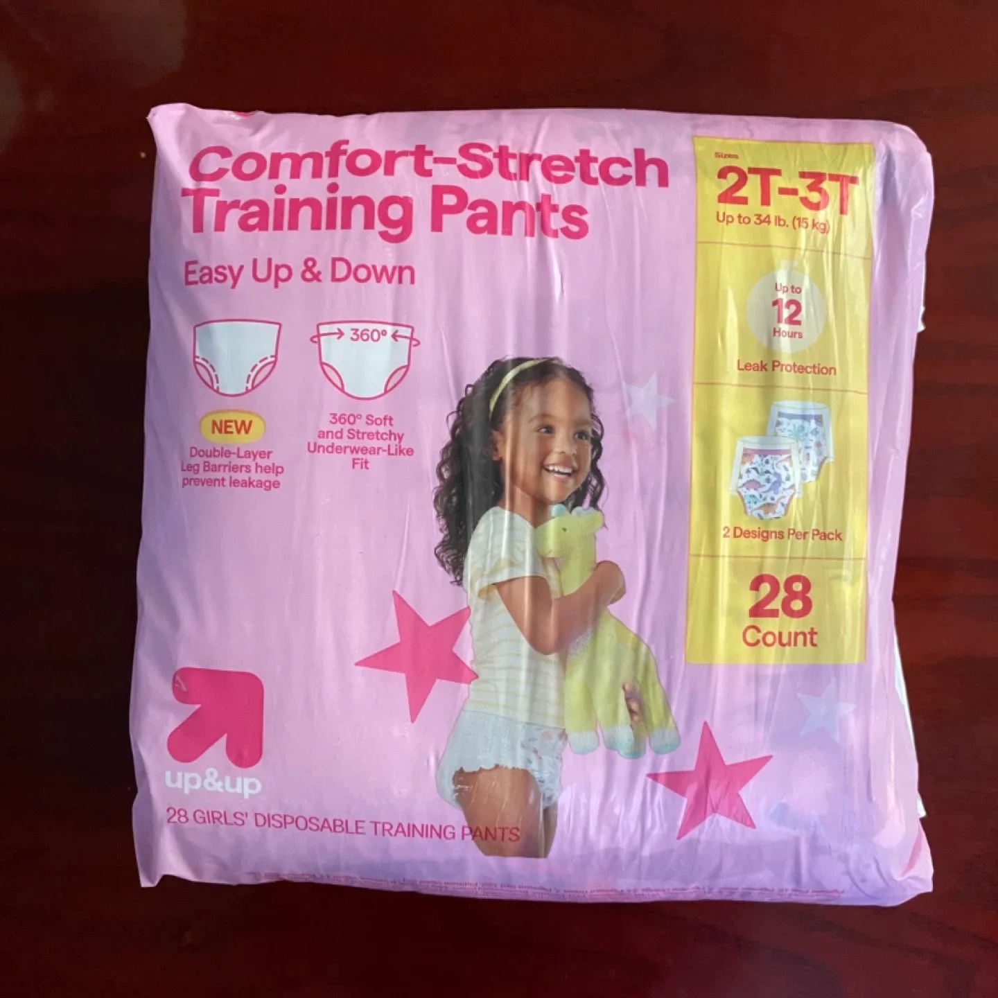 Up & Up Girls' Training Pants, 2T-3T, 28 Count 🥕 thumbnail