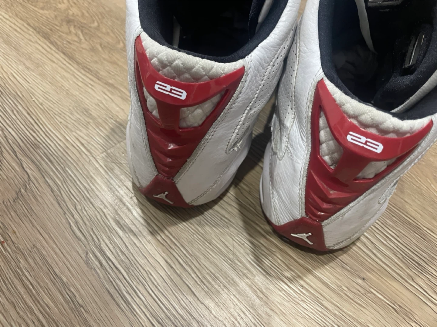 Air Jordan Ol' School White, Black & Red Shoes - photo 4