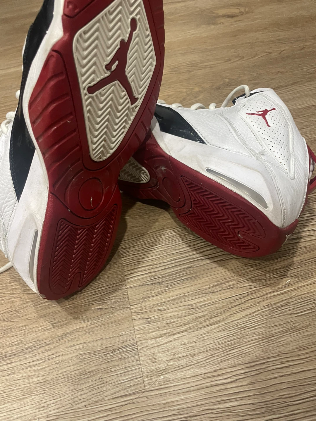 Air Jordan Ol' School White, Black & Red Shoes - photo 5