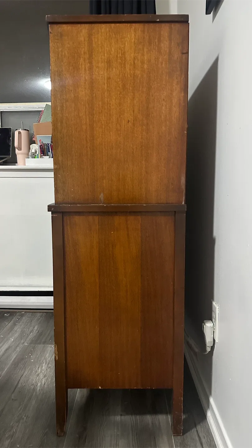 Antique Wood Chest of Drawers image indicator(2)