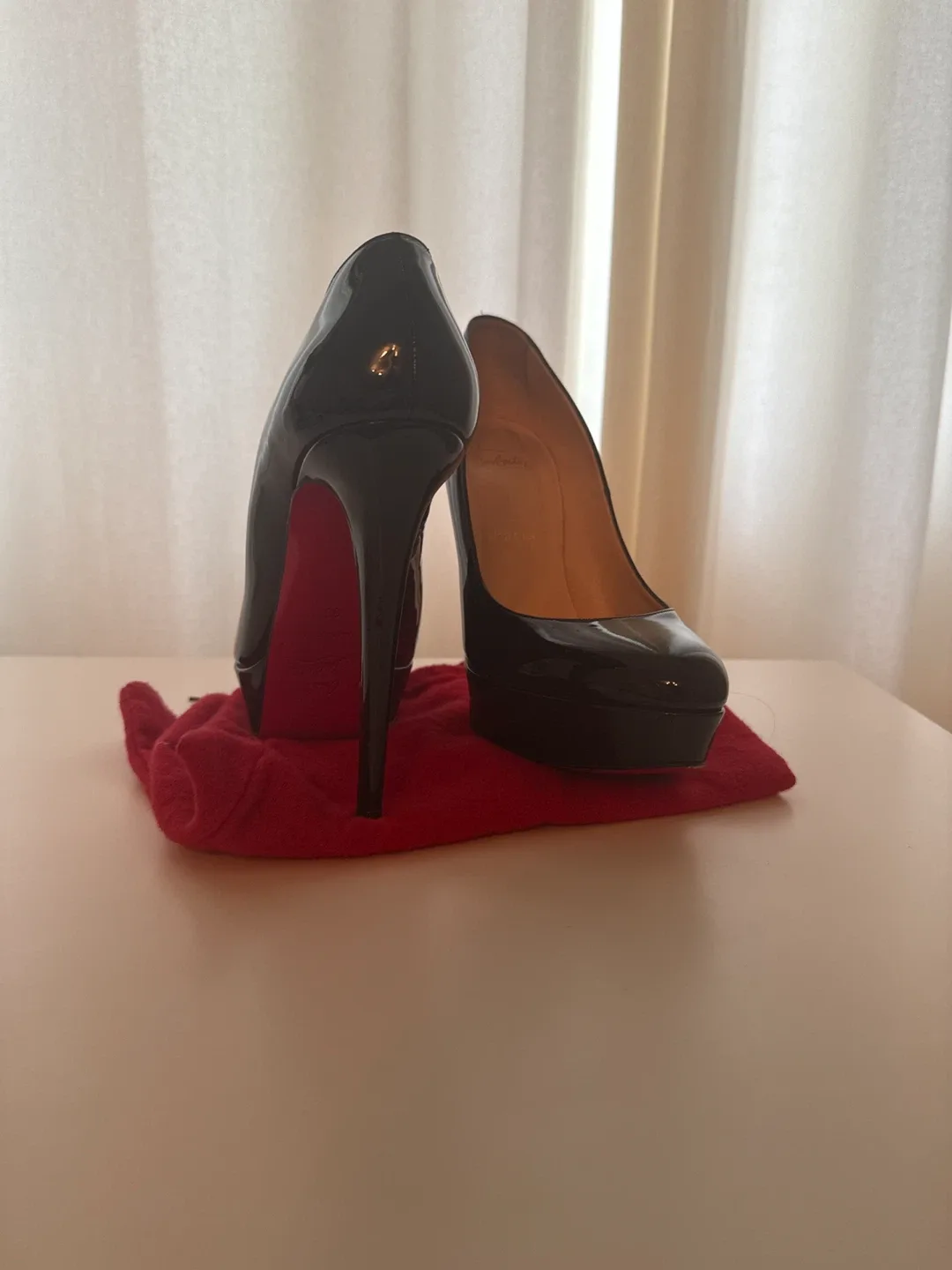 Christian Louboutin Black Patent Leather Heels image indicator(2)