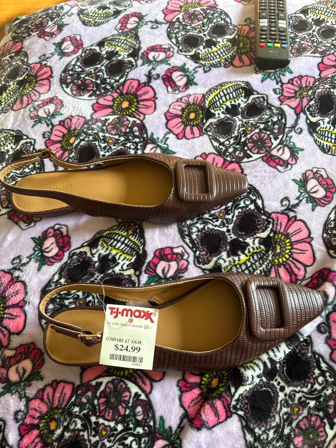 Kensie Brown Slingback Flats - Size 7 - photo 4