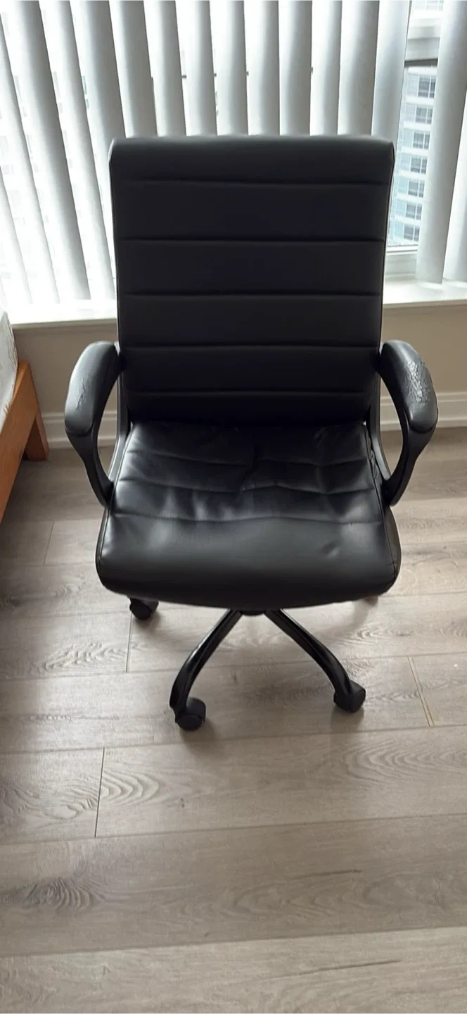 Black Office Chair – Great Condition – $30 Comfy and supportive image indicator(2)