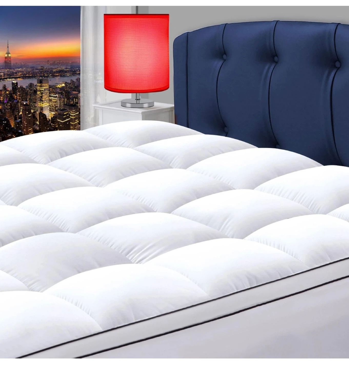 Queen Mattress Topper - Down Alternative Fill. New, Sealed Box