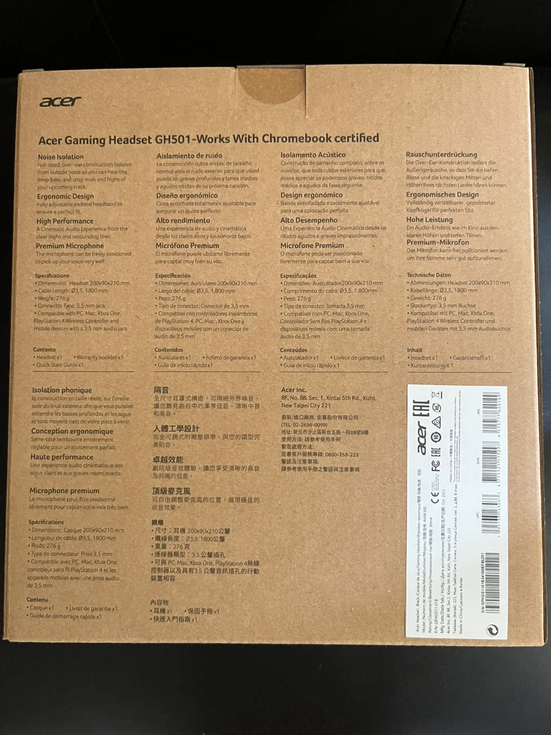 Acer Gaming Headset GH501 - Chromebook Certified image indicator(2)