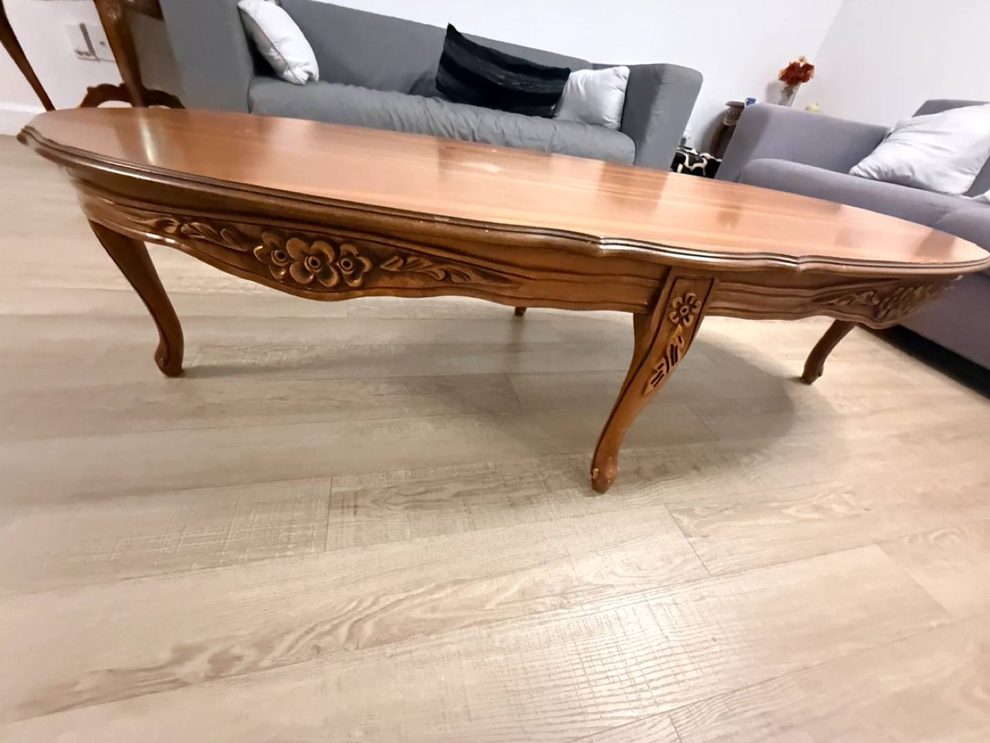 Move out sale: 3pc set Antique Style Wooden Coffee Table set
