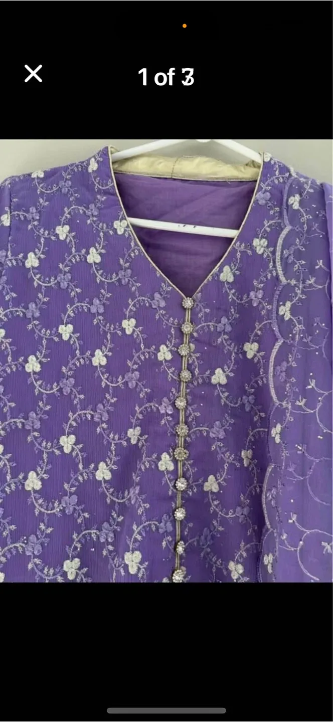 Purple Salwar Kameez Suit