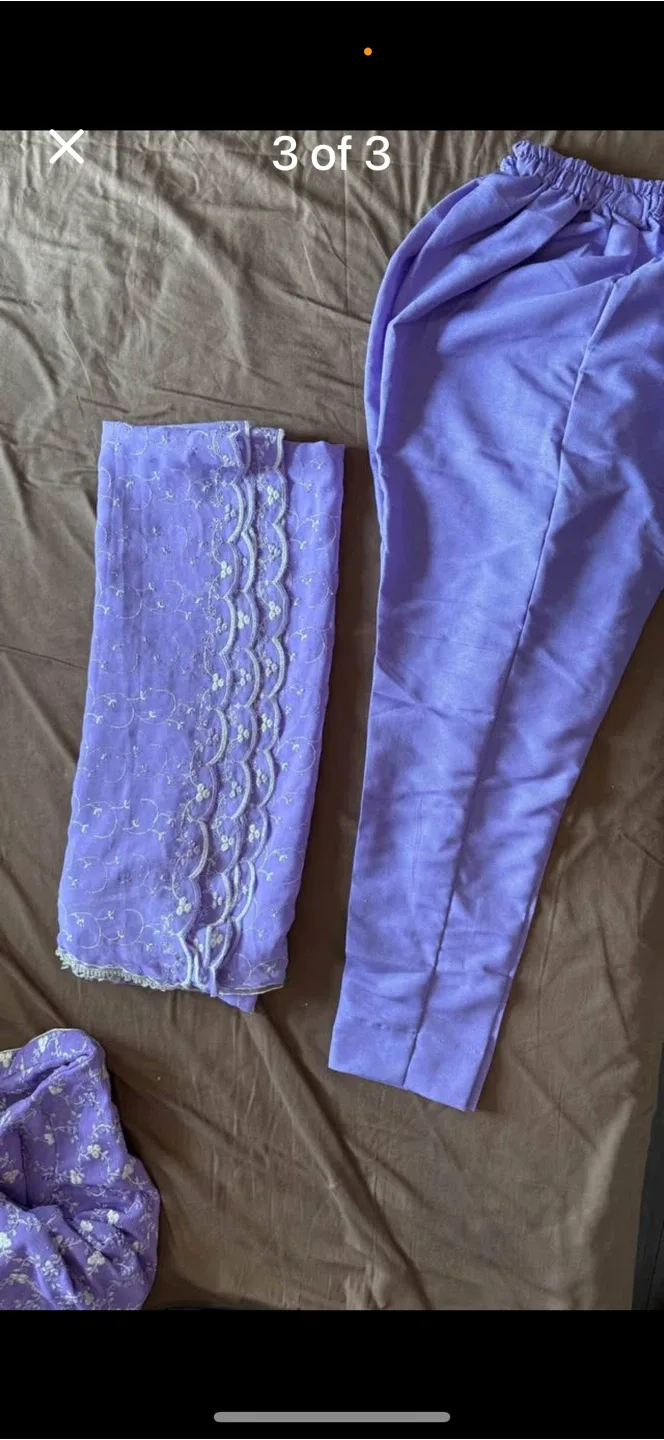 Purple Salwar Kameez Suit image indicator(3)