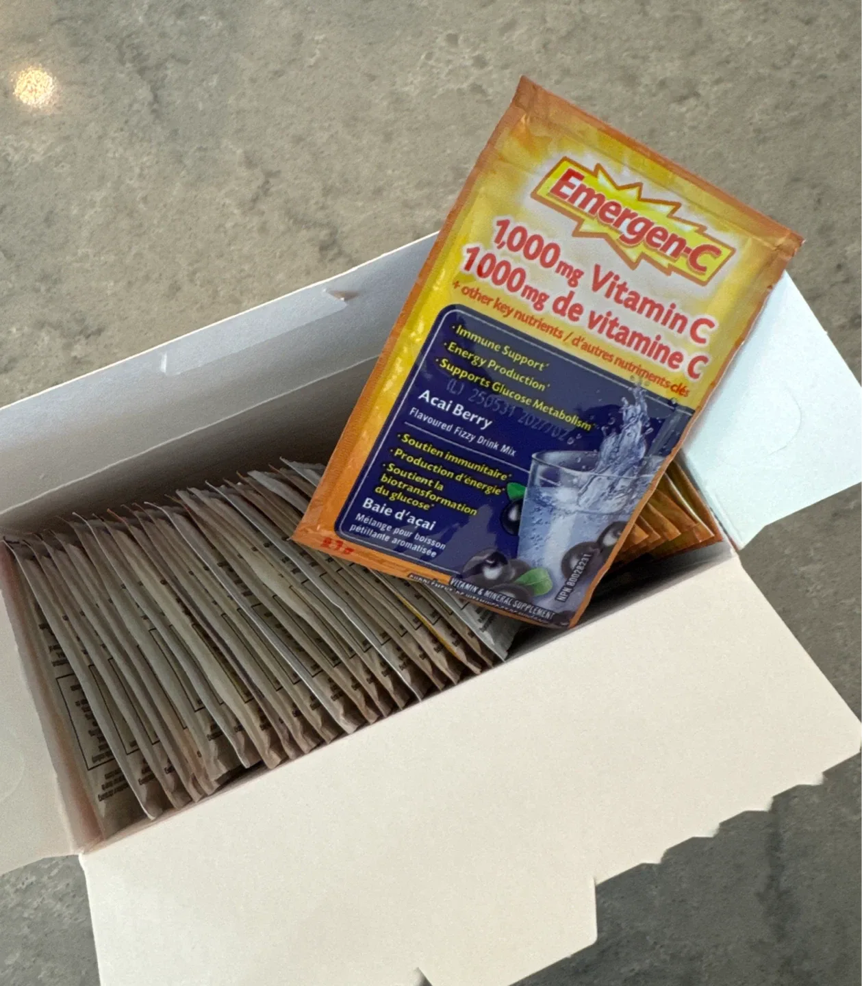 Emergen-C Acai Berry Vitamin C - Open Box image indicator(2)