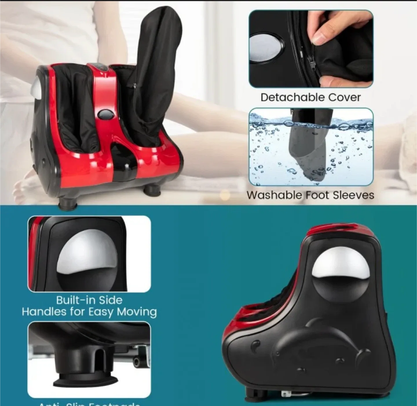 Foot Massager - Red & Black image indicator(7)