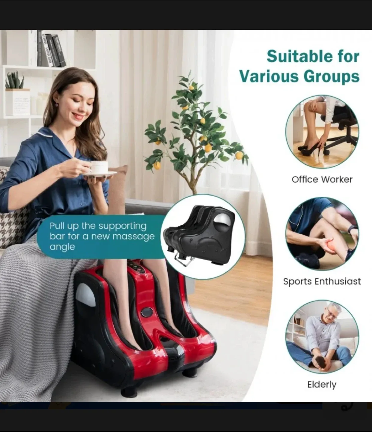 Foot Massager - Red & Black image indicator(10)