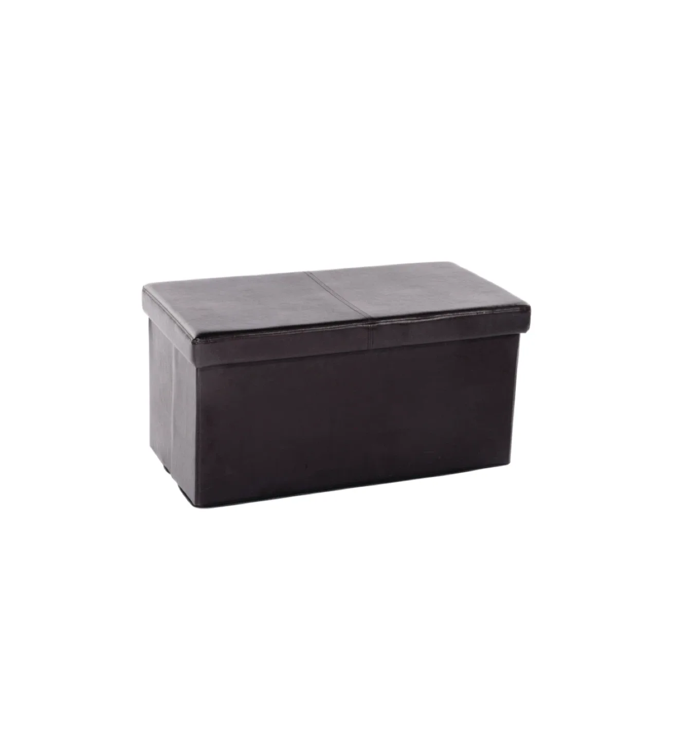 Storage Ottoman Bench - Black Faux Leather image indicator(6)
