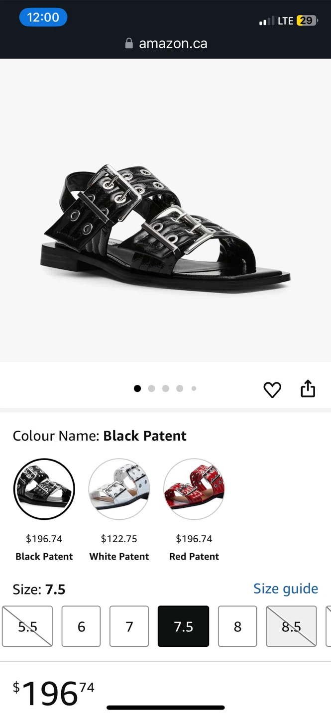 Steve Madden Black Patent Leather Sandals - photo 4
