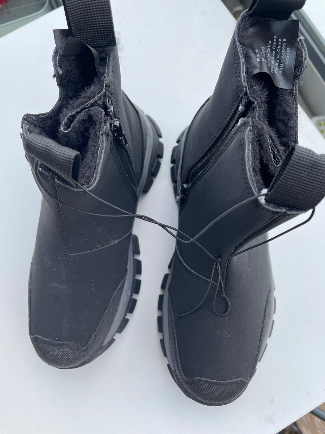 New H&M Black Winter Boots - Size 2.5 US