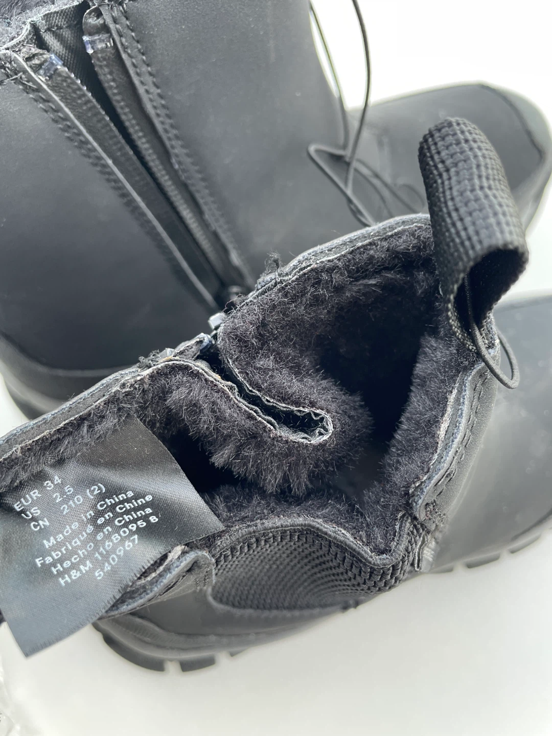 New H&M Black Winter Boots - Size 2.5 US - photo 3